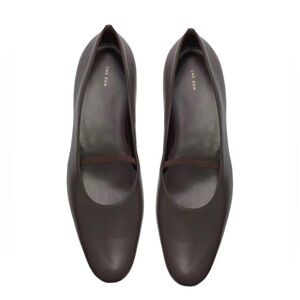 The Row Marion Loafers, 39.5, Dark Brown